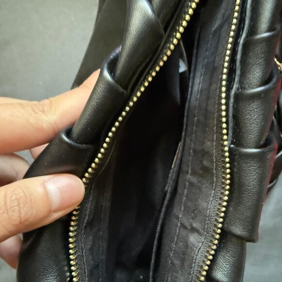 ALDO Torsa shoulder bag with chain braid handle in black like new - Picture 4 of 7